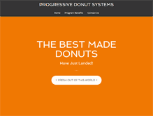 Tablet Screenshot of progressivedonuts.com